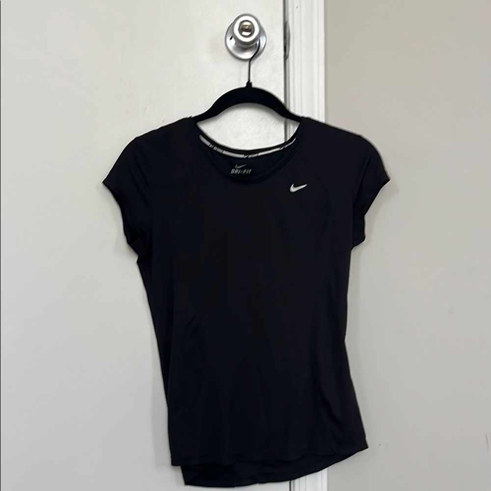 Nike Black Fitted Short Sleeve Tee
